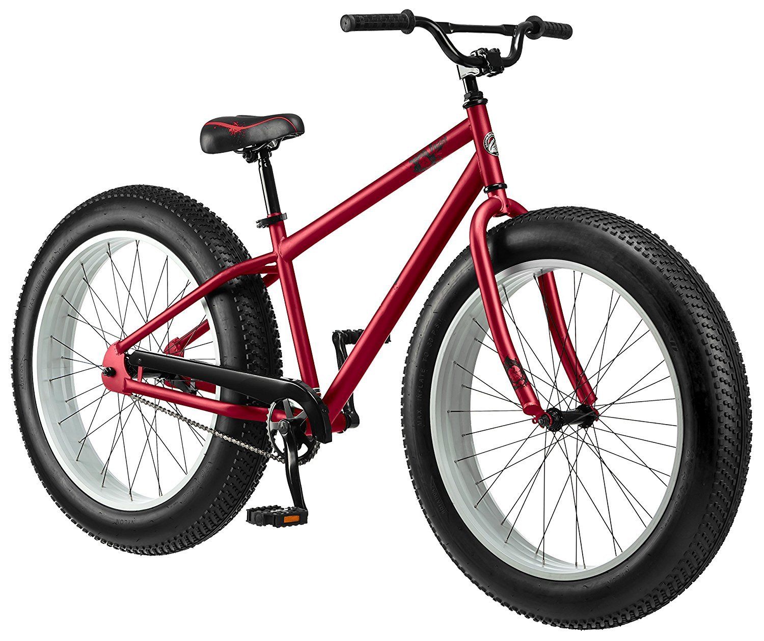 26″ Mongoose Beast Men’s Fat Tire Bike, Red, Pickup Only Mongoose Bikes